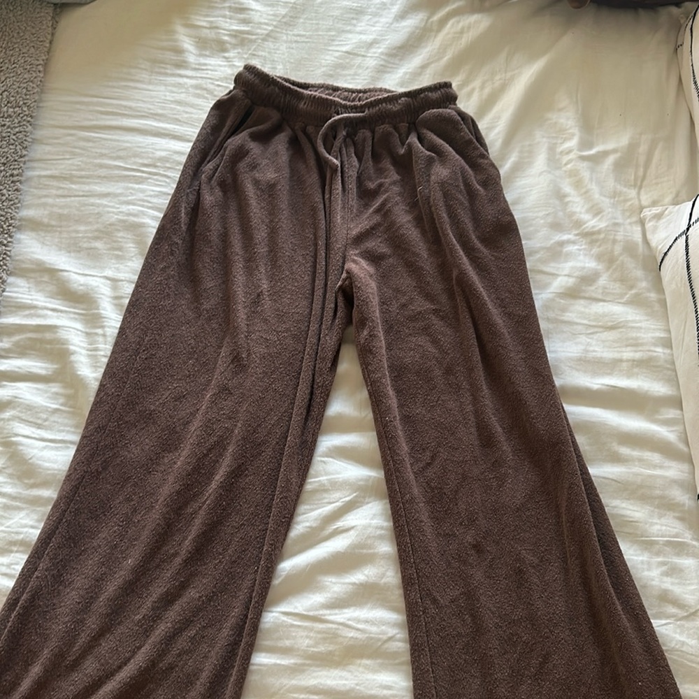 Edikted , brown flare sweats, size small, lightly worn